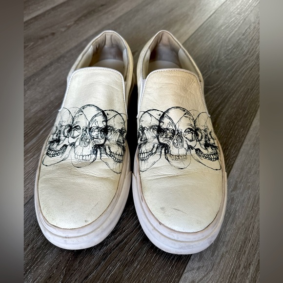 Alexander McQueen Mens Shoes Slip-On Leather Designer White Sneakers EU 40 main image 11